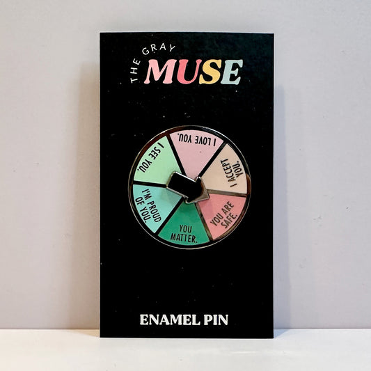 Inner Child Interactive Spinner Enamel Pin