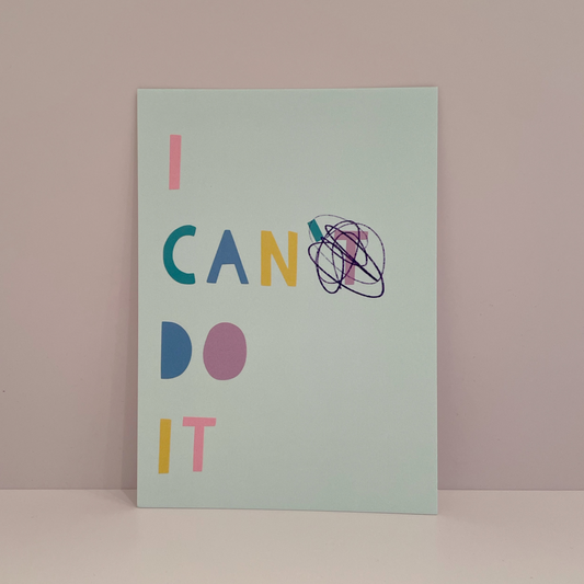 I Can Do It Postcard