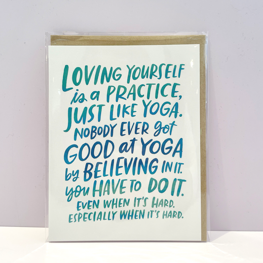 Loving Yourself Greetings Card