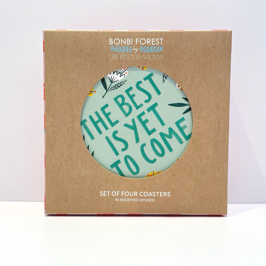 Feel Good Quotes Ceramic Coasters
