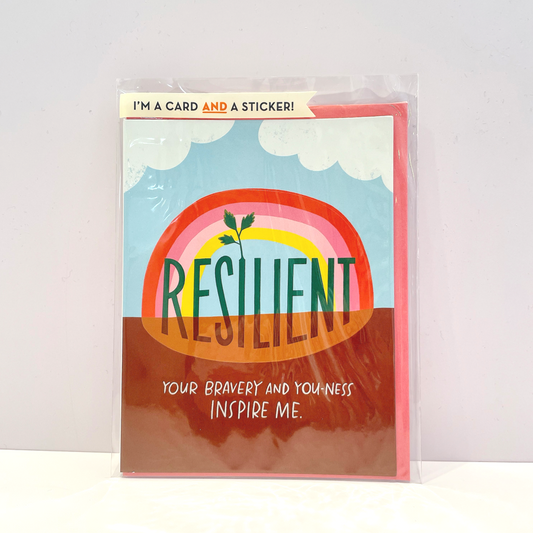 Resilient Sticker Card