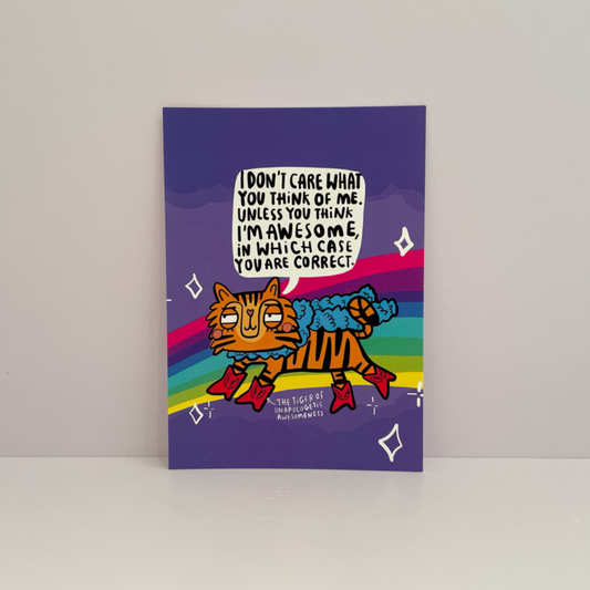 Awesome Tiger Postcard