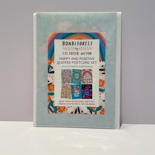 Happy and Positive Quotes Postcard Set