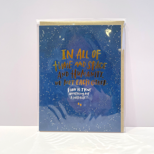 In all time and Space…Greetings Card